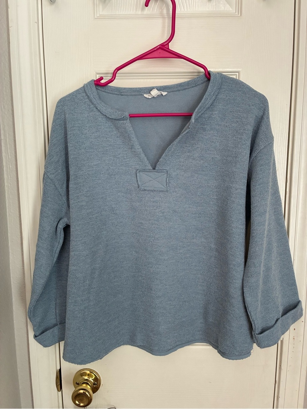 Blu Pepper Light Blue Knit Pullover